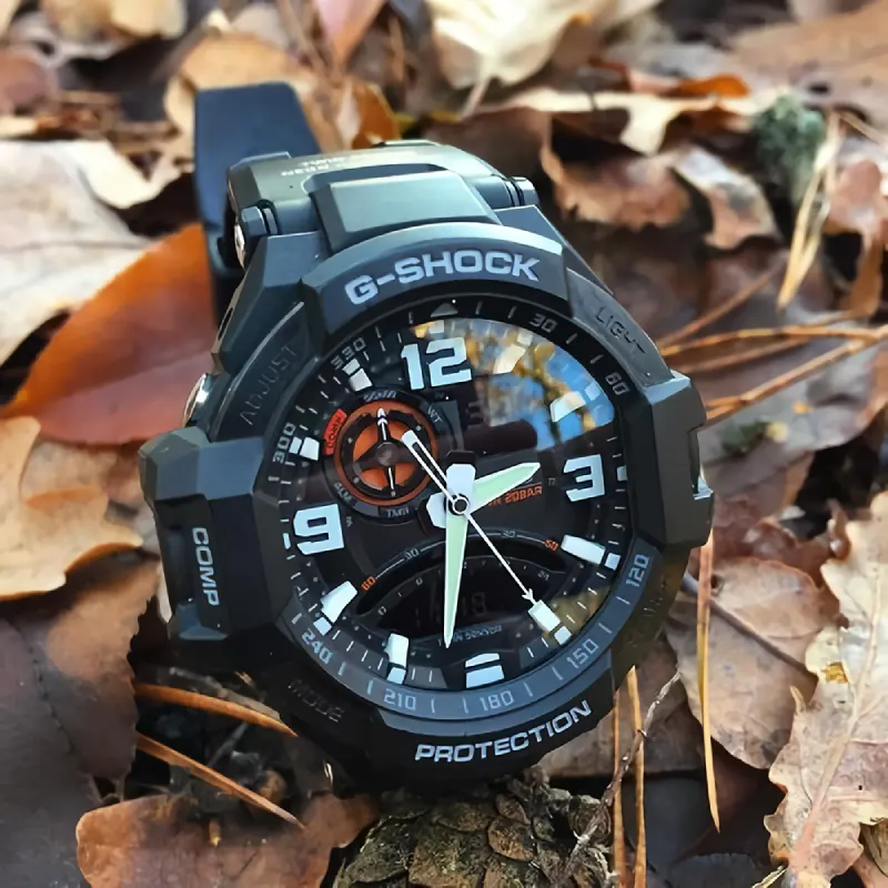 G-Shock Master of G-Air Pilot-Inspired Twin Sensor Men's Watch- GA-1000-1A